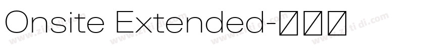 Onsite Extended字体转换